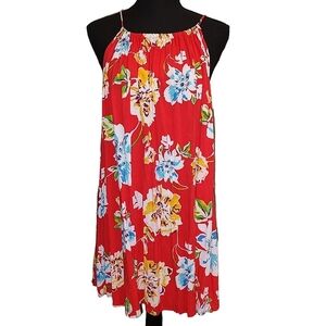 Anthropologie Red Floral Women's Top
